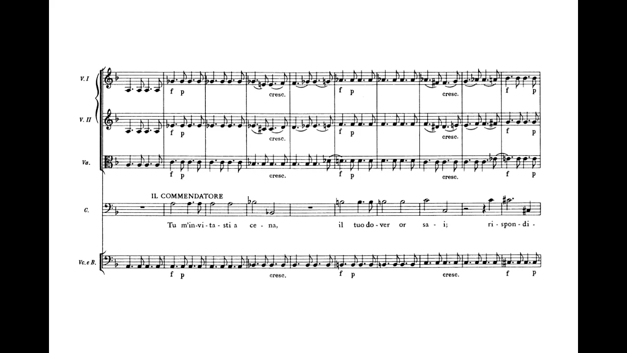 Don Giovanni, a cenar teco (Don Giovanni - W.A. Mozart) Score Animation Don Giovanni, a cenar teco (Don Giovanni - W.A. Mozart) Score Animation