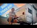 500 Craigslist Vintage camper trailer REHAB after 50 years Bed Floor REVEAL Vintage Camper