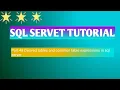 Part 48 Derived tables and common table expressions in sql server