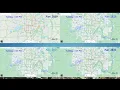 Minneapolis St Paul metropolitan area 4 years Google Typical Traffic Comparison - 2019 Nov