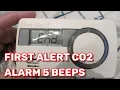 First Alert CO2 Alarm Why Is it BEEPING 5 TIMES SOLVED FIXED Solution ERR END 2024
