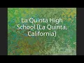 La Quinta High School La Quinta California