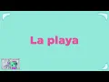Learn Spanish Beach Vocabulary Sing-Along Song | BASHO & FRIENDS 4k Learning Songs | La playa
