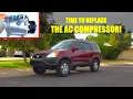CHANGING THE AC COMPRESSOR ON THE RD7 CRV 2003 2nd gen Honda Crv