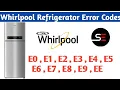 Whirlpool Refrigerator All Error Codes Whirlpool Refrigerator Error Codes Refrigerator Error Code