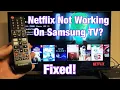 Netflix App on Samsung Smart TV Not Working Finally Fixed