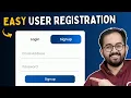 Easy User Registration Form in WordPress FREE