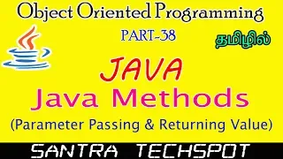 Methods in Java Tamil Parameter Passing Returning value From Method