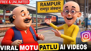 instagram viral motu patlu wali ai video kaise banaye trending motu patlu village video editing