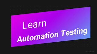 Learn Automation Testing Selenium Javascript Node js Beginner Friendly