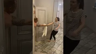 He Wanted More Than A Towel Shorts Funny Family Lol Joke Lmao Husband Wife Towel 