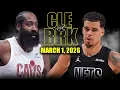 Cleveland Cavaliers vs Brooklyn Nets Full Game Highlights - March 1 2026 NBA Season