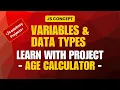 Build an Age Calculator using HTML CSS JavaScript Beginner JavaScript Project