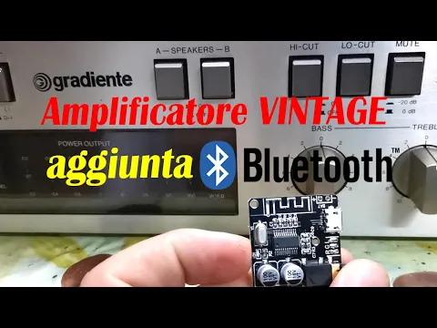 Download MP3 Aggiungere un ricevitore BlueTooth a un amplificatore vintage in modo invisibile Parte 1
