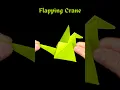 Easy Origami Flapping Crane How To Make Flapping Bird