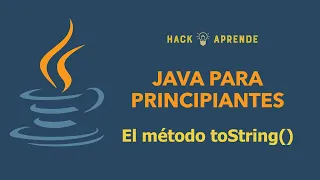 Java para Principiantes - El metodo toString