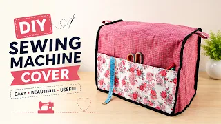DIY Sewing Machine Cover with Fabric | Simple & Useful
