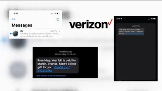 What happens if I click on the Verizon scam