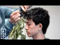 He Wanted a Shorter MESSY Textured Haircut for Summer Full Haircut Styling Tutorial