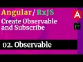 Angular RxJS 02 Observable and Subscribe Creation CodeWithSrini