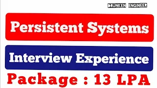 Persistent Systems Interview Experience Interview Questions