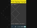 Write a Program to Print Pattern ZigZag in C