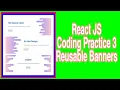 Reusable Banners App Coding Pratice 3 ReactJS Frontend
