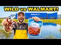 WALMART vs WILD CRAWFISH Trapping CHALLENGE Catch Clean Cook