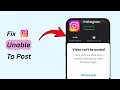 How to Fix Instagram Post Cannot Be Posted 2026 Posting Error Fix