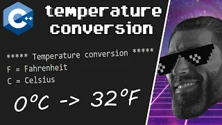 C Temperature conversion program