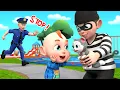 Lagu Don't Follow Unfamiliar Pets | Police Adventure | Good Habits | Nursery Rhymes \u0026 Kids Song