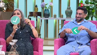  حصل ولا محصلش مع  أنس بوخش  و والدته  هالة كاظم      معكم منى الشاذلي دندنها