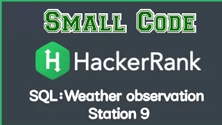 Weather observation Station 9 SQL in Hackerrank discussion with solution