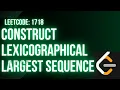 Leetcode 1718 Construct the Lexicographically Largest Valid Sequence