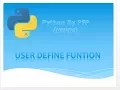 Python for beginners Hindi - Tutorial 12 User define Exception