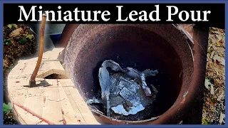 Miniature Lead Pour for the Rudder – Episode 236 – Acorn to Arabella: Journey of a Wooden Boat