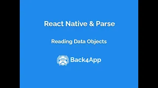 React Native Parse - Reading Data Objects