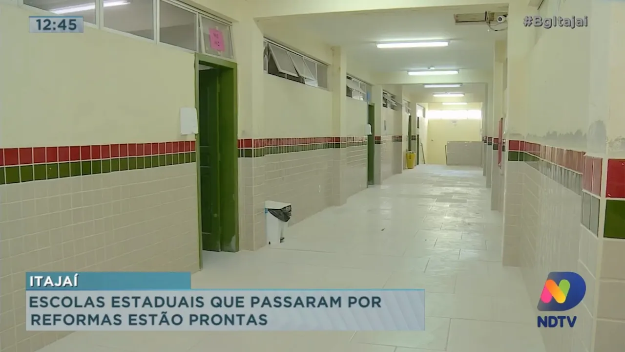Escolas estaduais que passaram por reformas estão prontas para receber ensino 100% presencial