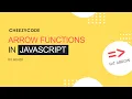 Arrow functions with This Keyword JavaScript Tutorial In Hindi