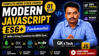 Modern JavaScript ES6 Tutorial for Beginners ES6 Fundamentals MERN Stack Course 01
