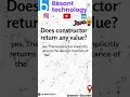 Does constructor return any value by java