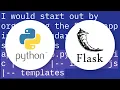 Typical AngularJS workflow and project structure with Python Flask