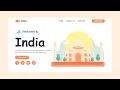 React JS Animated Landing Page Tutorial - Header Hero Section with Hover Effects