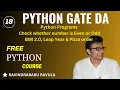 PYTHON Python Programs Check whether number is Even or Odd BMI 2 0 Leap Year Pizza order