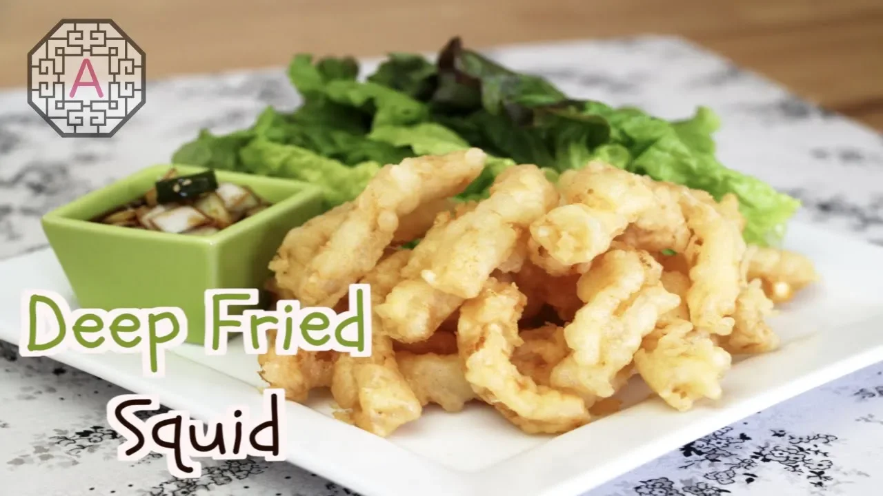 Korean Deep Fried Squid with Lettuce Wrap ( )   Aeri