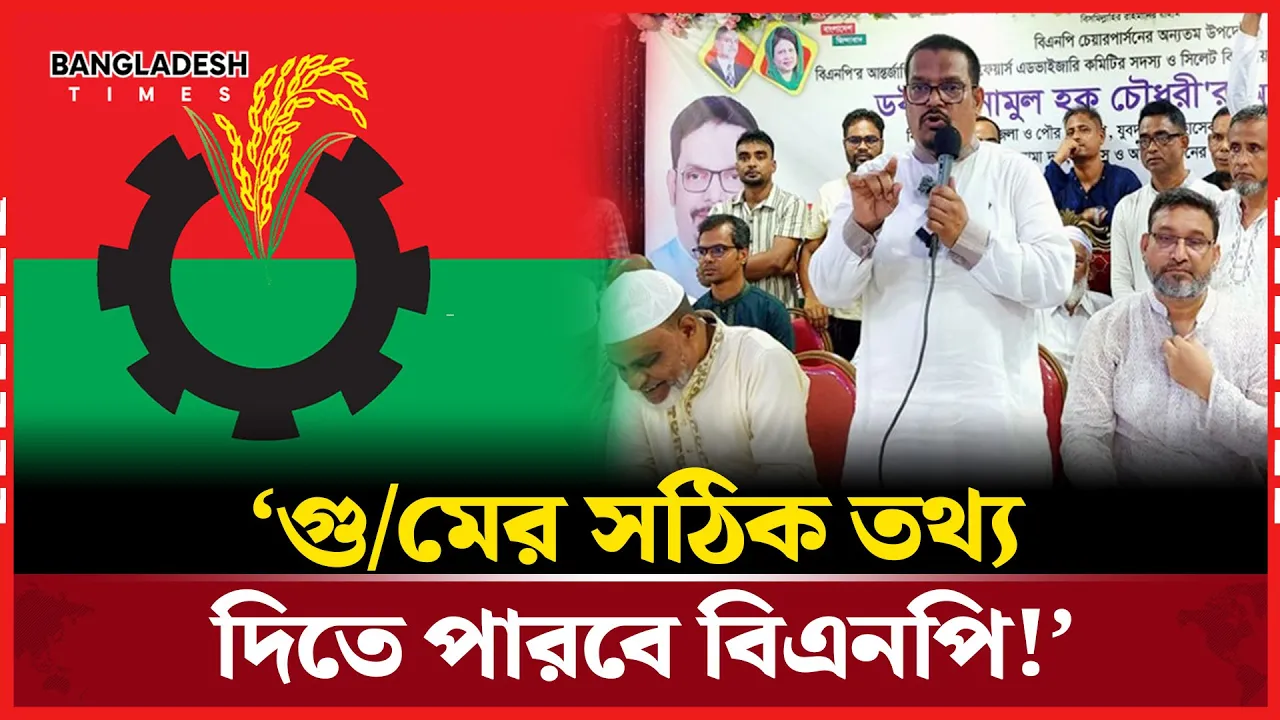 গুমের সঠিক তথ্য পেতে বিএনপিকে নির্বাচিত করতে হবে: এনামুল হক