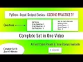 Python Coding Practice 1F String Manipulation and Patterns