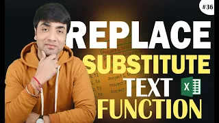Replace and Substitute Functions Difference between Replace and Substitute in Excel in Hindi