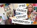 Free Choice Center Management for Preschool Pre-k Kindergarten