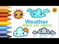 Weather Easy drawings coloring Easy